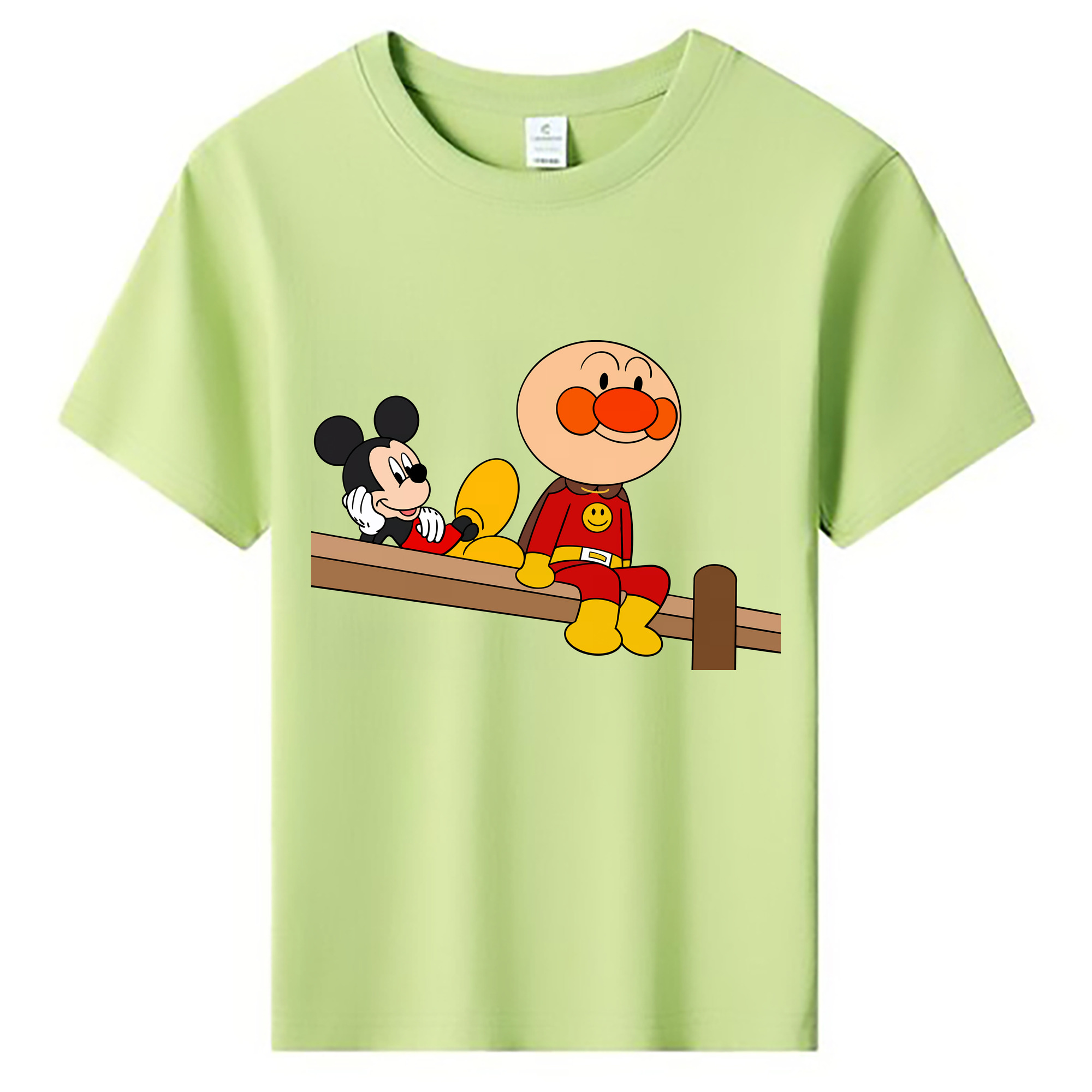（画像用） アンパンマン Anpanman 綿100％キッズTシャツ（フロントプリント）